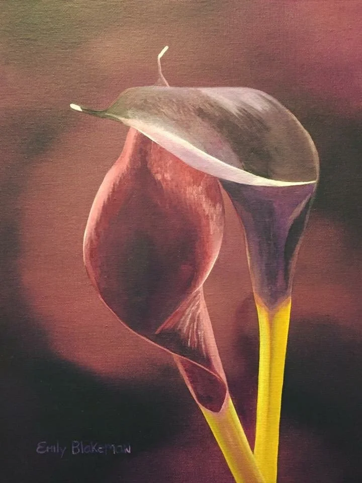 Flower artwork by Emily Blakeman